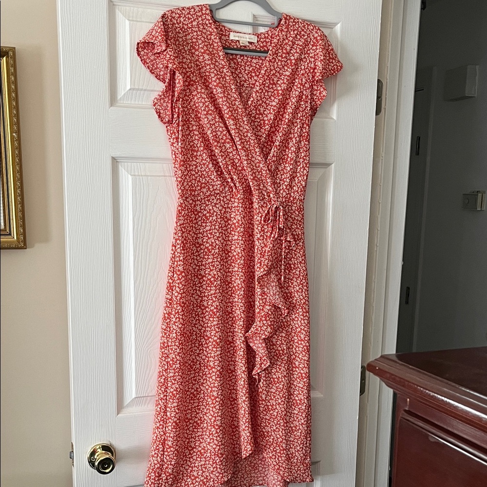 Elegant Asymmetrical Red Dress
